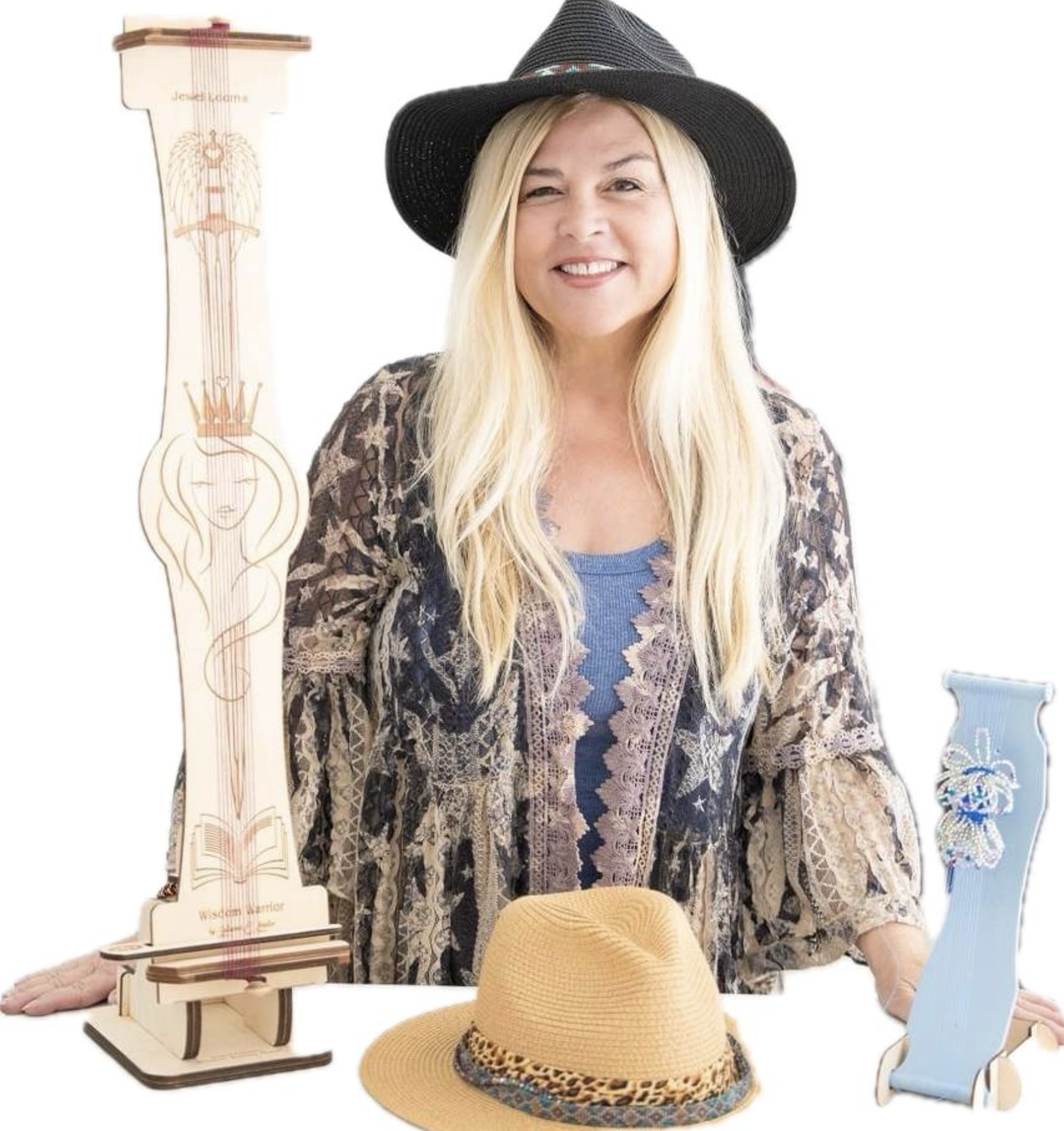 Jewel Loom + Aleene’s Bread Dough Vintage Vase + Foiled Bookmarks